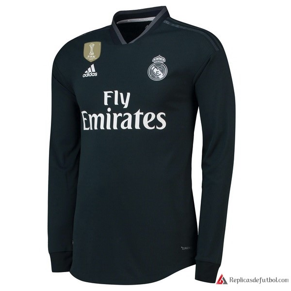 Camiseta Real Madrid Segunda equipación ML 2018-2019 Negro